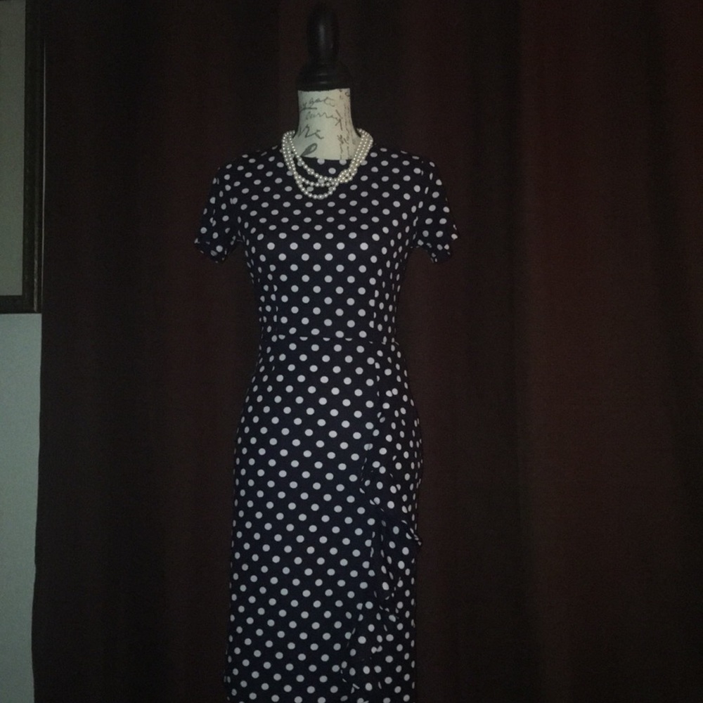 Polka Dot Pencil Dress Sexy